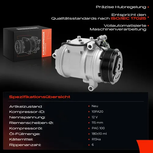 Kompressor, Klimaanlage Frankberg 5481FB0001207 Bild Kompressor, Klimaanlage Frankberg 5481FB0001207