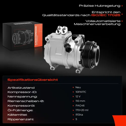 Kompressor, Klimaanlage Frankberg 5481FB0001214 Bild Kompressor, Klimaanlage Frankberg 5481FB0001214