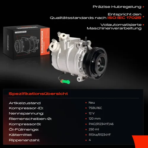 Kompressor, Klimaanlage Frankberg 5481FB0001217 Bild Kompressor, Klimaanlage Frankberg 5481FB0001217