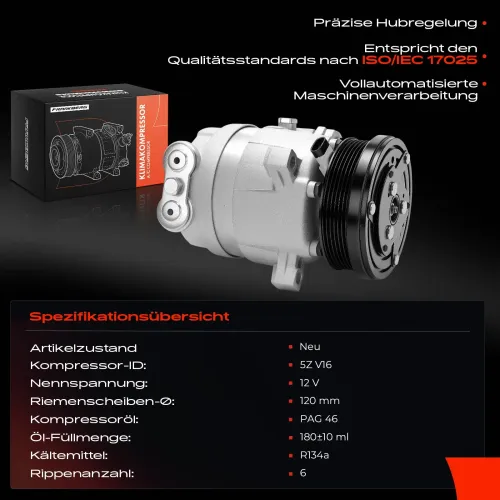 Kompressor, Klimaanlage Frankberg 5481FB0001224 Bild Kompressor, Klimaanlage Frankberg 5481FB0001224