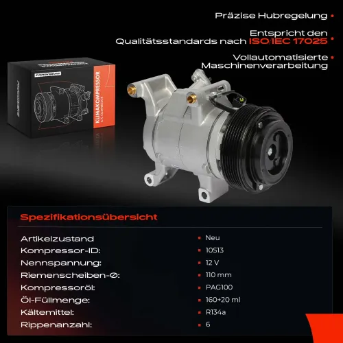 Kompressor, Klimaanlage Frankberg 5481FB0001232 Bild Kompressor, Klimaanlage Frankberg 5481FB0001232