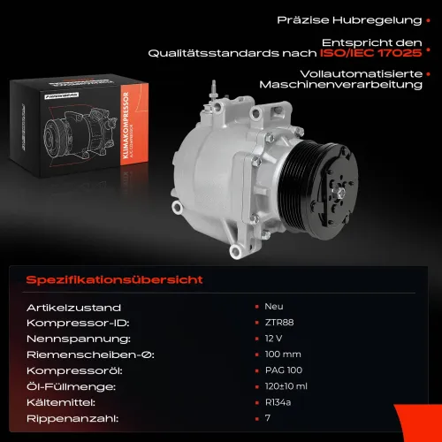 Kompressor, Klimaanlage Frankberg 5481FB0001234 Bild Kompressor, Klimaanlage Frankberg 5481FB0001234