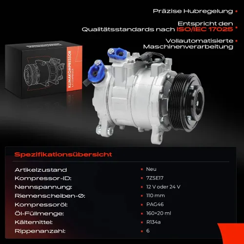 Kompressor, Klimaanlage Frankberg 5481FB0001242 Bild Kompressor, Klimaanlage Frankberg 5481FB0001242