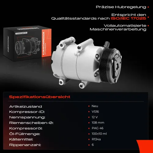 Kompressor, Klimaanlage Frankberg 5481FB0001251 Bild Kompressor, Klimaanlage Frankberg 5481FB0001251