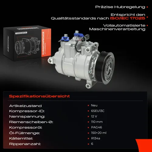 Kompressor, Klimaanlage Frankberg 5481FB0001255 Bild Kompressor, Klimaanlage Frankberg 5481FB0001255