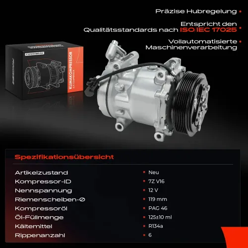 Kompressor, Klimaanlage Frankberg 5481FB0001271 Bild Kompressor, Klimaanlage Frankberg 5481FB0001271