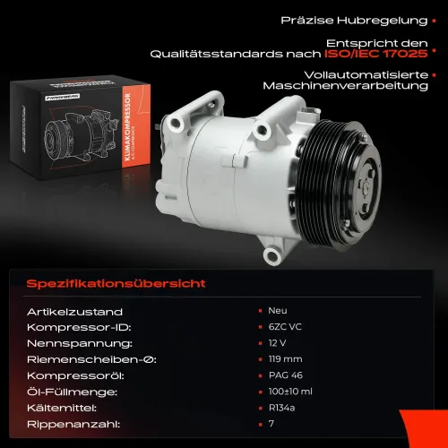 Kompressor, Klimaanlage Frankberg 5481FB0001292 Bild Kompressor, Klimaanlage Frankberg 5481FB0001292