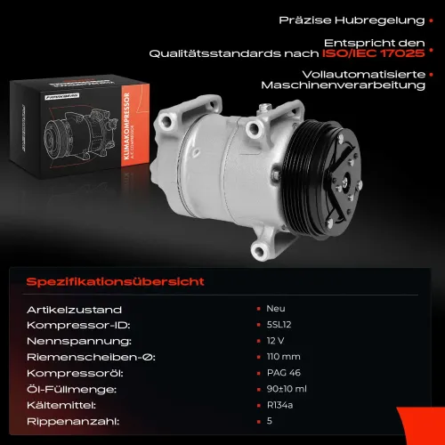 Kompressor, Klimaanlage Frankberg 5481FB0001296 Bild Kompressor, Klimaanlage Frankberg 5481FB0001296