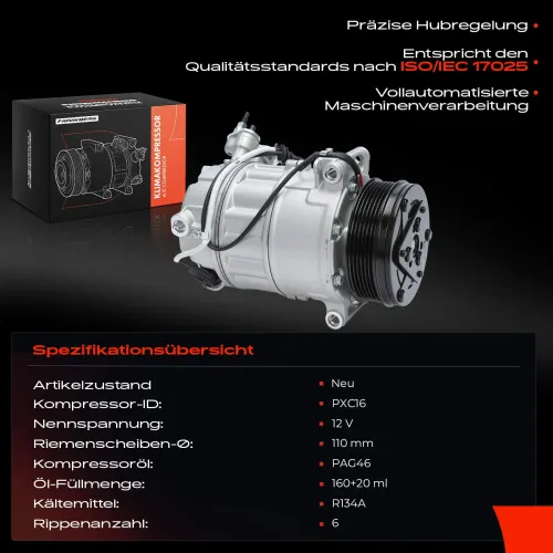 Kompressor, Klimaanlage Frankberg 5481FB0001324 Bild Kompressor, Klimaanlage Frankberg 5481FB0001324