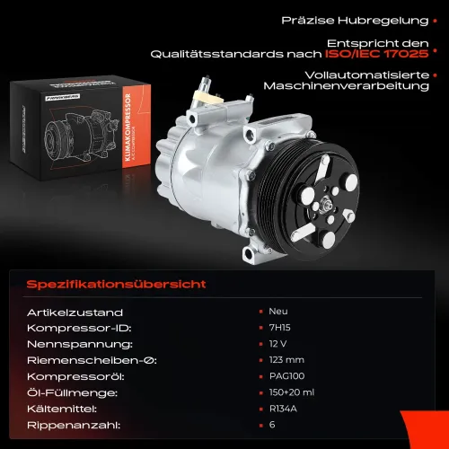 Kompressor, Klimaanlage Frankberg 5481FB0001350 Bild Kompressor, Klimaanlage Frankberg 5481FB0001350
