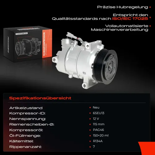 Kompressor, Klimaanlage Frankberg 5481FB0001360 Bild Kompressor, Klimaanlage Frankberg 5481FB0001360