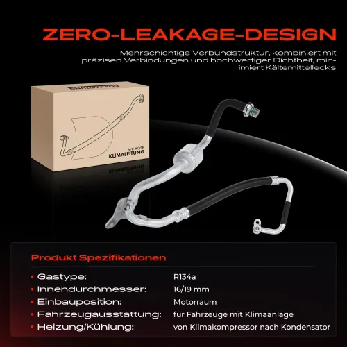 Hochdruck-/Niederdruckleitung, Klimaanlage Motorraum Frankberg 5481FB0001392 Bild Hochdruck-/Niederdruckleitung, Klimaanlage Motorraum Frankberg 5481FB0001392