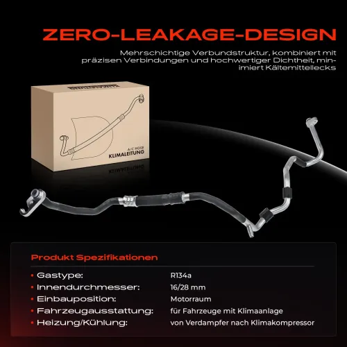 Hochdruck-/Niederdruckleitung, Klimaanlage Motorraum Frankberg 5481FB0001412 Bild Hochdruck-/Niederdruckleitung, Klimaanlage Motorraum Frankberg 5481FB0001412