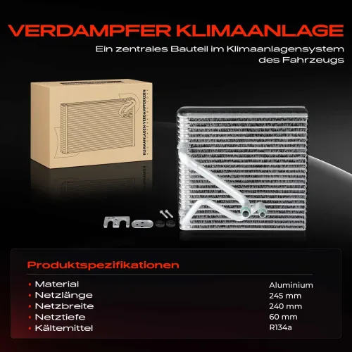 Verdampfer, Klimaanlage Frankberg 5481FB0001502 Bild Verdampfer, Klimaanlage Frankberg 5481FB0001502