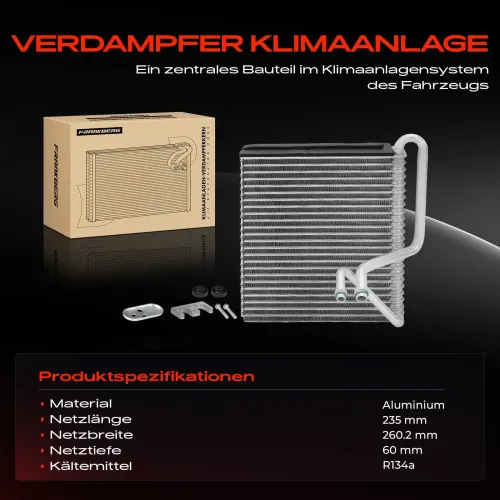 Verdampfer, Klimaanlage Frankberg 5481FB0001505 Bild Verdampfer, Klimaanlage Frankberg 5481FB0001505