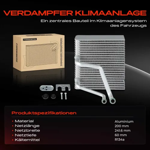 Verdampfer, Klimaanlage Frankberg 5481FB0001514 Bild Verdampfer, Klimaanlage Frankberg 5481FB0001514