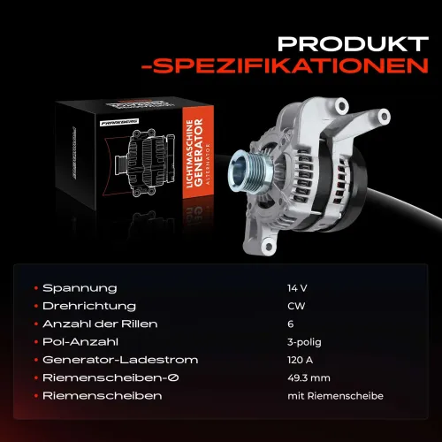 Generator 14 V Frankberg 5481FB0001716 Bild Generator 14 V Frankberg 5481FB0001716