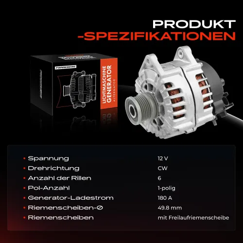 Generator 12 V Frankberg 5481FB0001801 Bild Generator 12 V Frankberg 5481FB0001801