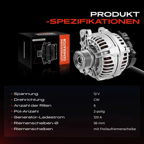 Generator 12 V 12 V Frankberg 5481FB0001873 Bild Generator 12 V 12 V Frankberg 5481FB0001873