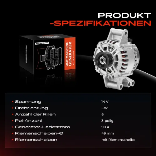 Generator 12 V 14 V Frankberg 5481FB0001891 Bild Generator 12 V 14 V Frankberg 5481FB0001891