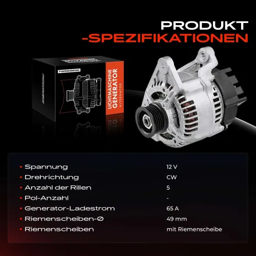 Generator 12 V Frankberg 5481FB0001986 Bild Generator 12 V Frankberg 5481FB0001986