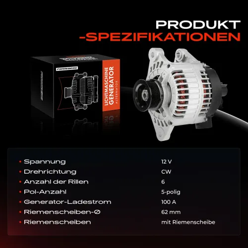 Generator 12 V Frankberg 5481FB0001988 Bild Generator 12 V Frankberg 5481FB0001988