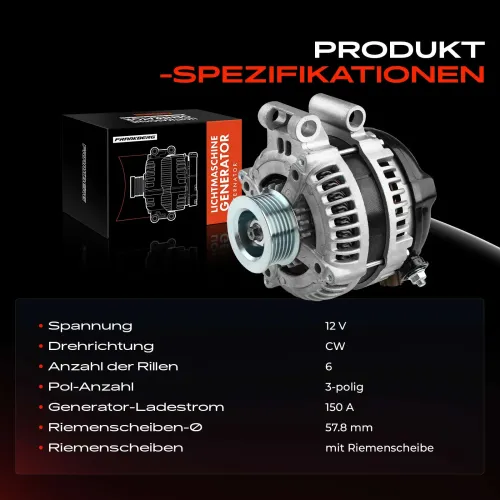 Generator 12 V Frankberg 5481FB0002043 Bild Generator 12 V Frankberg 5481FB0002043