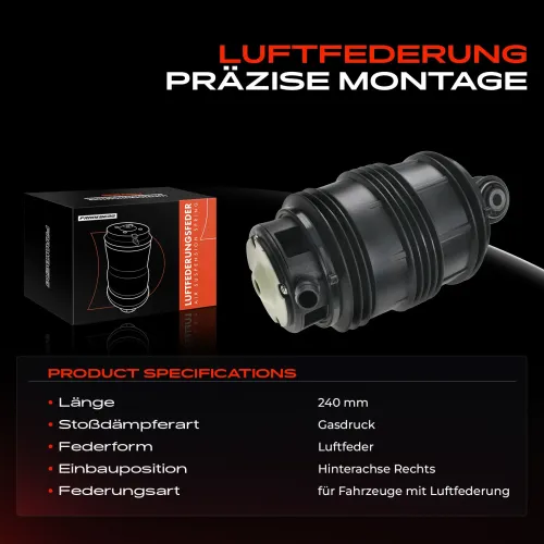 Luftfeder, Fahrwerk Hinterachse rechts Frankberg 5481FB0002126 Bild Luftfeder, Fahrwerk Hinterachse rechts Frankberg 5481FB0002126