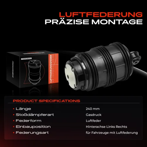 Luftfeder, Fahrwerk Hinterachse beidseitig Frankberg 5481FB0002136 Bild Luftfeder, Fahrwerk Hinterachse beidseitig Frankberg 5481FB0002136