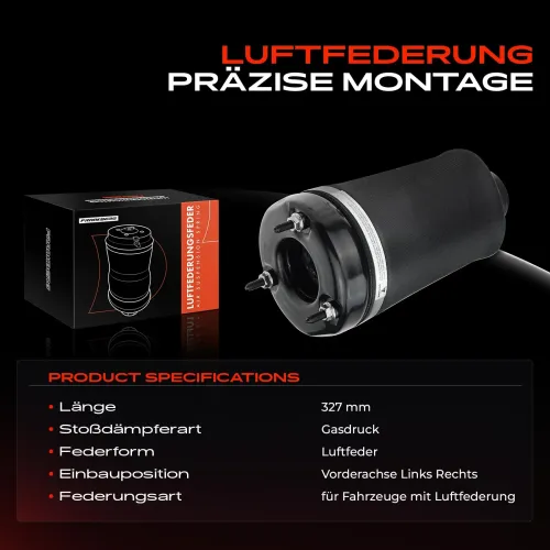 Luftfeder, Fahrwerk Vorderachse beidseitig Frankberg 5481FB0002143 Bild Luftfeder, Fahrwerk Vorderachse beidseitig Frankberg 5481FB0002143