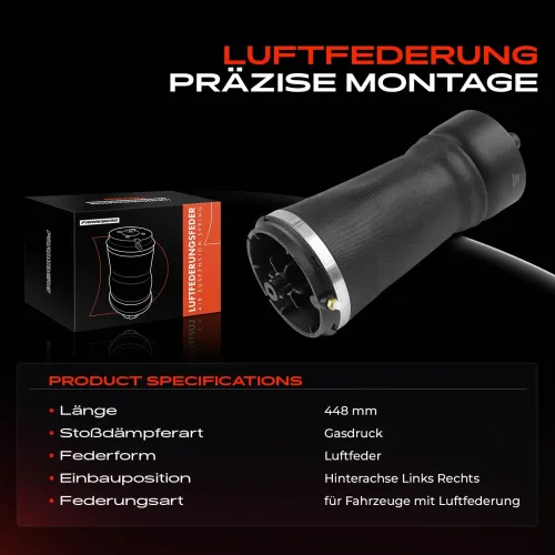 Luftfeder, Fahrwerk Hinterachse beidseitig Frankberg 5481FB0002148 Bild Luftfeder, Fahrwerk Hinterachse beidseitig Frankberg 5481FB0002148