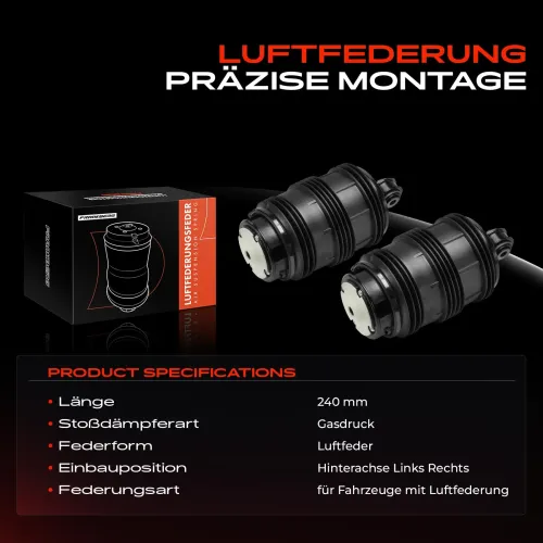 Luftfeder, Fahrwerk Hinterachse beidseitig Frankberg 5481FB0002153 Bild Luftfeder, Fahrwerk Hinterachse beidseitig Frankberg 5481FB0002153