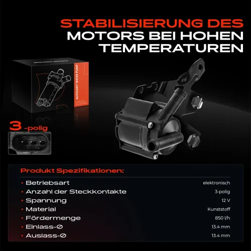 Zusatzwasserpumpe (Kühlwasserkreislauf) 12 V Frankberg 5481FB0002351 Bild Zusatzwasserpumpe (Kühlwasserkreislauf) 12 V Frankberg 5481FB0002351