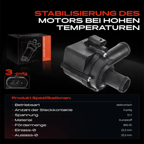 Zusatzwasserpumpe (Kühlwasserkreislauf) 12 V Frankberg 5481FB0002355 Bild Zusatzwasserpumpe (Kühlwasserkreislauf) 12 V Frankberg 5481FB0002355