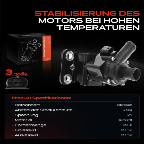 Zusatzwasserpumpe (Kühlwasserkreislauf) 12 V Frankberg 5481FB0002359 Bild Zusatzwasserpumpe (Kühlwasserkreislauf) 12 V Frankberg 5481FB0002359