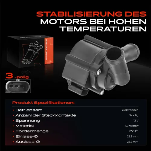 Zusatzwasserpumpe (Kühlwasserkreislauf) 12 V Frankberg 5481FB0002362 Bild Zusatzwasserpumpe (Kühlwasserkreislauf) 12 V Frankberg 5481FB0002362