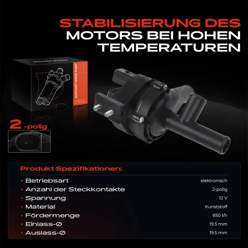 Zusatzwasserpumpe (Kühlwasserkreislauf) 12 V Frankberg 5481FB0002370 Bild Zusatzwasserpumpe (Kühlwasserkreislauf) 12 V Frankberg 5481FB0002370