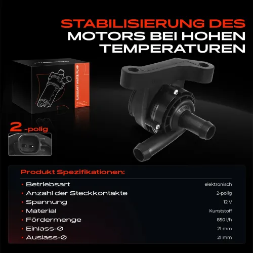 Zusatzwasserpumpe (Kühlwasserkreislauf) 12 V Frankberg 5481FB0002371 Bild Zusatzwasserpumpe (Kühlwasserkreislauf) 12 V Frankberg 5481FB0002371