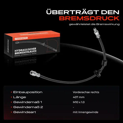 Bremsschlauch Vorderachse rechts Frankberg 5481FB0004360 Bild Bremsschlauch Vorderachse rechts Frankberg 5481FB0004360