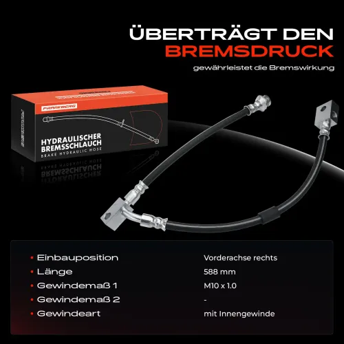 Bremsschlauch Vorderachse rechts Frankberg 5481FB0004365 Bild Bremsschlauch Vorderachse rechts Frankberg 5481FB0004365
