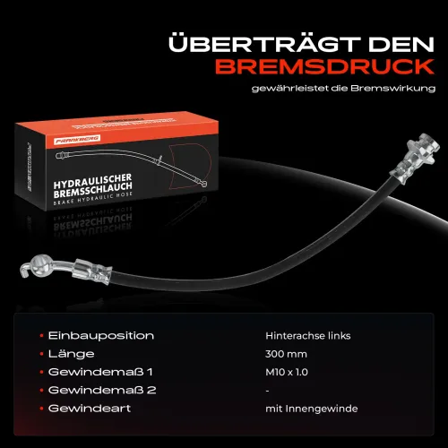 Bremsschlauch Hinterachse links Frankberg 5481FB0004375 Bild Bremsschlauch Hinterachse links Frankberg 5481FB0004375