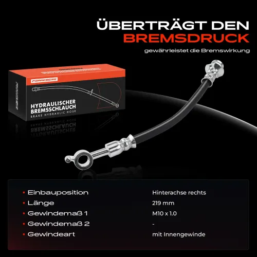 Bremsschlauch Hinterachse rechts Frankberg 5481FB0004376 Bild Bremsschlauch Hinterachse rechts Frankberg 5481FB0004376