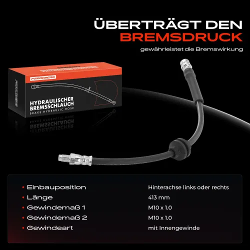 Bremsschlauch Hinterachse beidseitig Frankberg 5481FB0004401 Bild Bremsschlauch Hinterachse beidseitig Frankberg 5481FB0004401