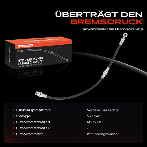 Bremsschlauch Vorderachse rechts Frankberg 5481FB0004406 Bild Bremsschlauch Vorderachse rechts Frankberg 5481FB0004406