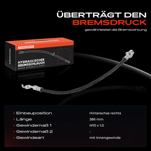 Bremsschlauch Hinterachse rechts Frankberg 5481FB0004437 Bild Bremsschlauch Hinterachse rechts Frankberg 5481FB0004437