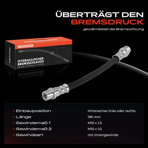 Bremsschlauch Hinterachse beidseitig Frankberg 5481FB0004455 Bild Bremsschlauch Hinterachse beidseitig Frankberg 5481FB0004455