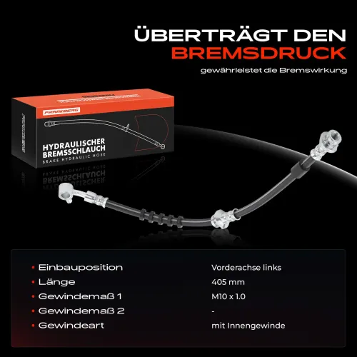 Bremsschlauch Vorderachse links Frankberg 5481FB0004471 Bild Bremsschlauch Vorderachse links Frankberg 5481FB0004471