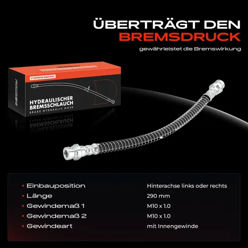 Bremsschlauch Hinterachse beidseitig Frankberg 5481FB0004472 Bild Bremsschlauch Hinterachse beidseitig Frankberg 5481FB0004472