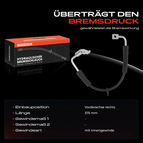 Bremsschlauch Vorderachse rechts Frankberg 5481FB0004478 Bild Bremsschlauch Vorderachse rechts Frankberg 5481FB0004478