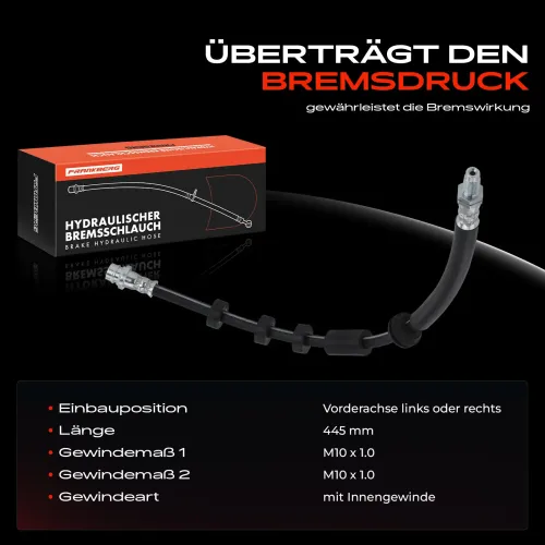Bremsschlauch Vorderachse beidseitig Frankberg 5481FB0004486 Bild Bremsschlauch Vorderachse beidseitig Frankberg 5481FB0004486